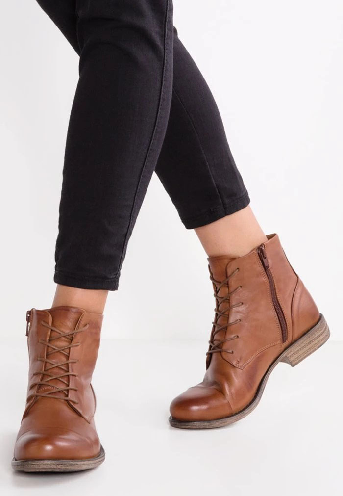 Bottines ANNA FIELD Anna Field Leather Booties Marron Femme | AXV-0318832